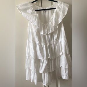 A new day white tier dress. Size 1x worn. One time.